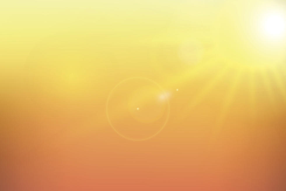 1) The sun is hot