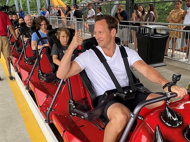 The Conjuring' actor rides Jersey Devil Coaster at Six Flags
