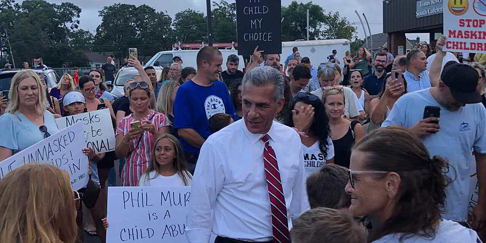 Ciattarelli appears at Toms River, NJ, anti-mask rally