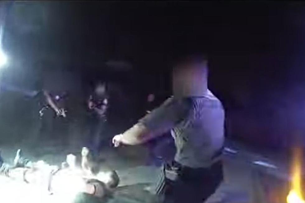 Newark, NJ cops disarm rampaging man during movie night in park