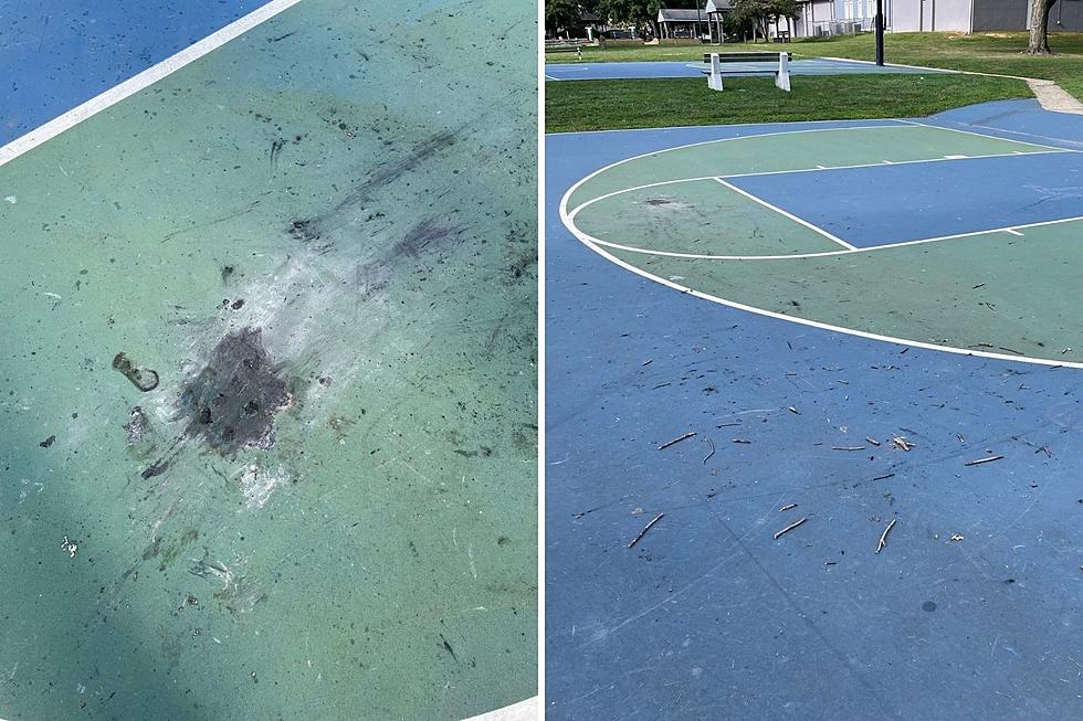 Teens burn basketball court in Brielle, NJ, cops say