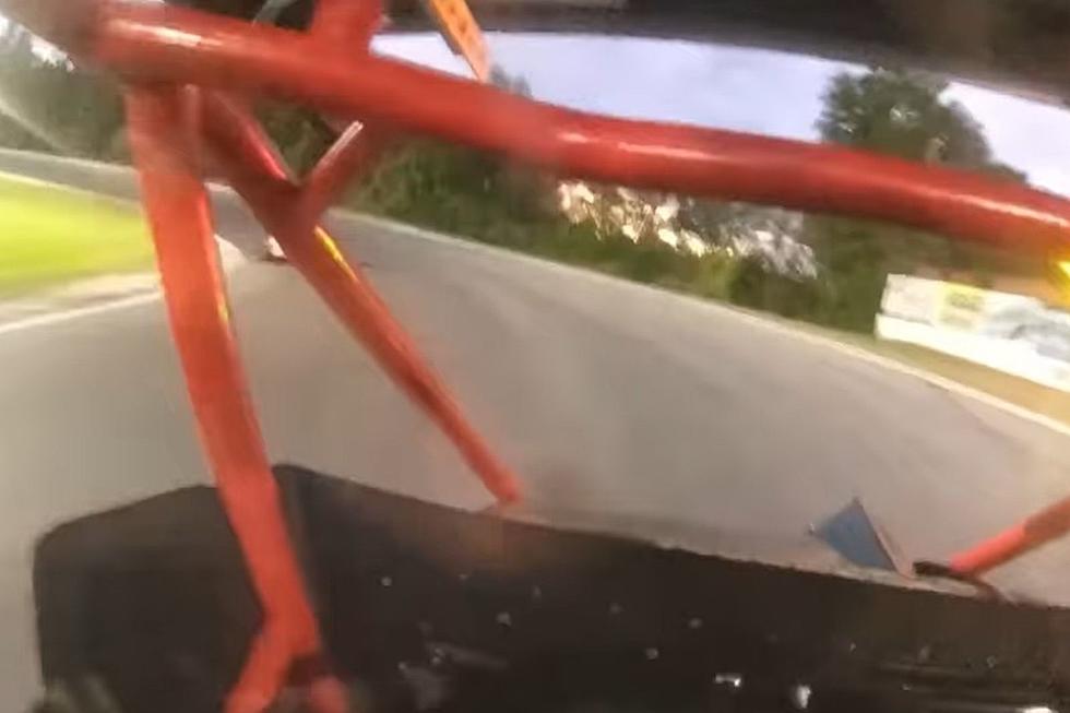 Racer from NJ walks away from 100 mph crash into woods (VIDEO)
