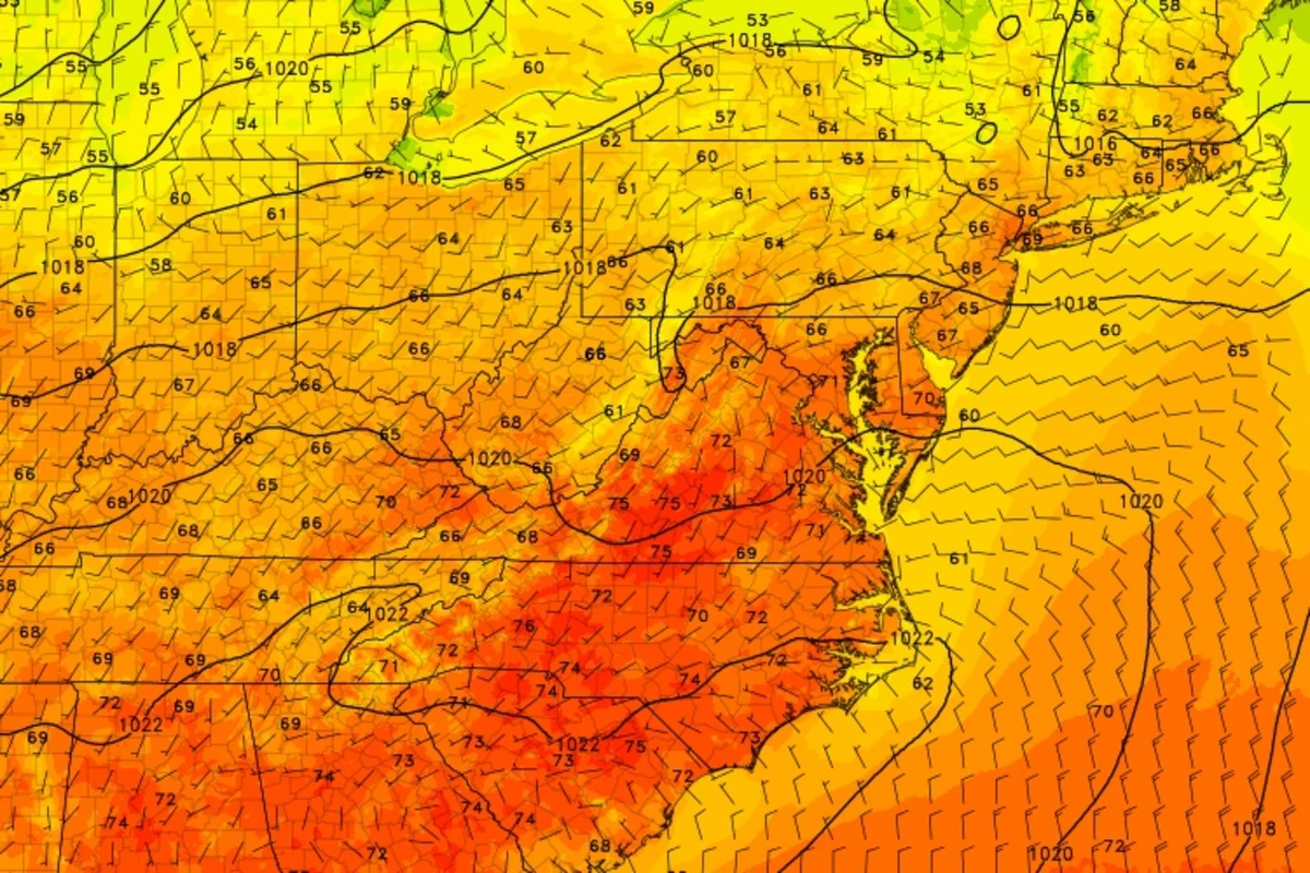 Tuesday NJ weather The nicest, warmest day of the week