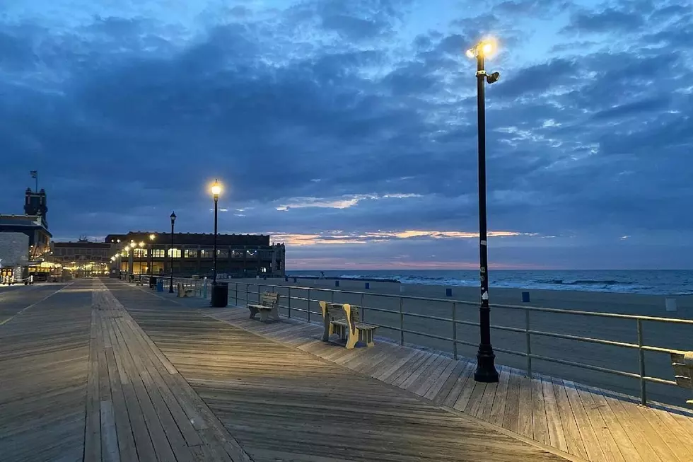 One last look at a peaceful Asbury Park boardwalk before summer arrives in NJ