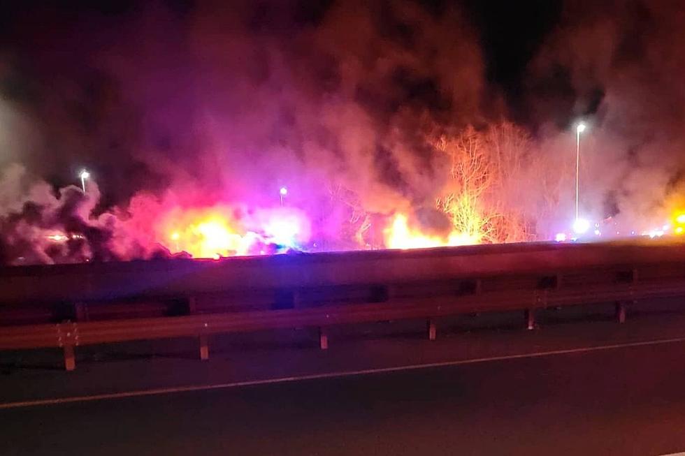 Brush Fire Stops Parkway Traffic in Brick, NJ, Wednesday Night