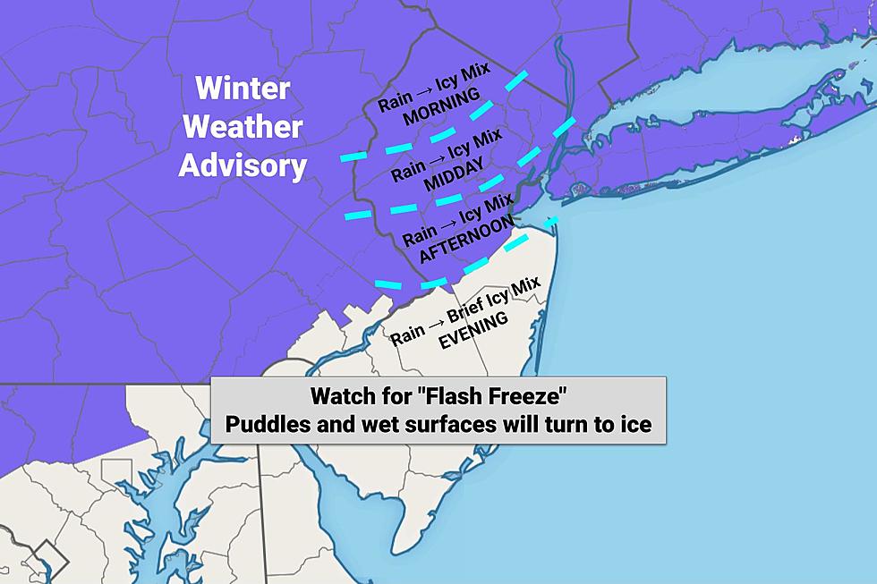 Rain to icy mix (eventually) for NJ Friday, flash freeze possible