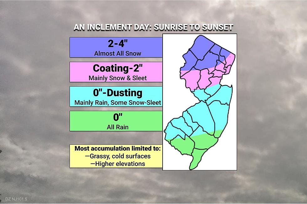 Wintry and wet Wednesday for NJ: Periods of snow, sleet, and rain
