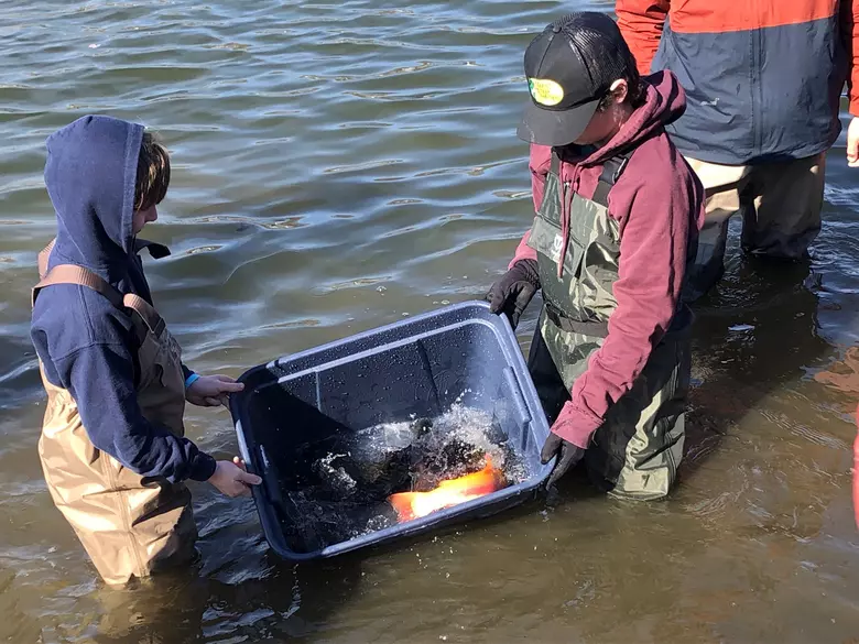Trout contest and stocking event for kids in Spring Lake, NJ