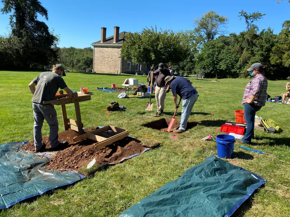 Archaeological field work (Photo Credit: Michael J. Gall of the Archaeology Society of New Jersey)