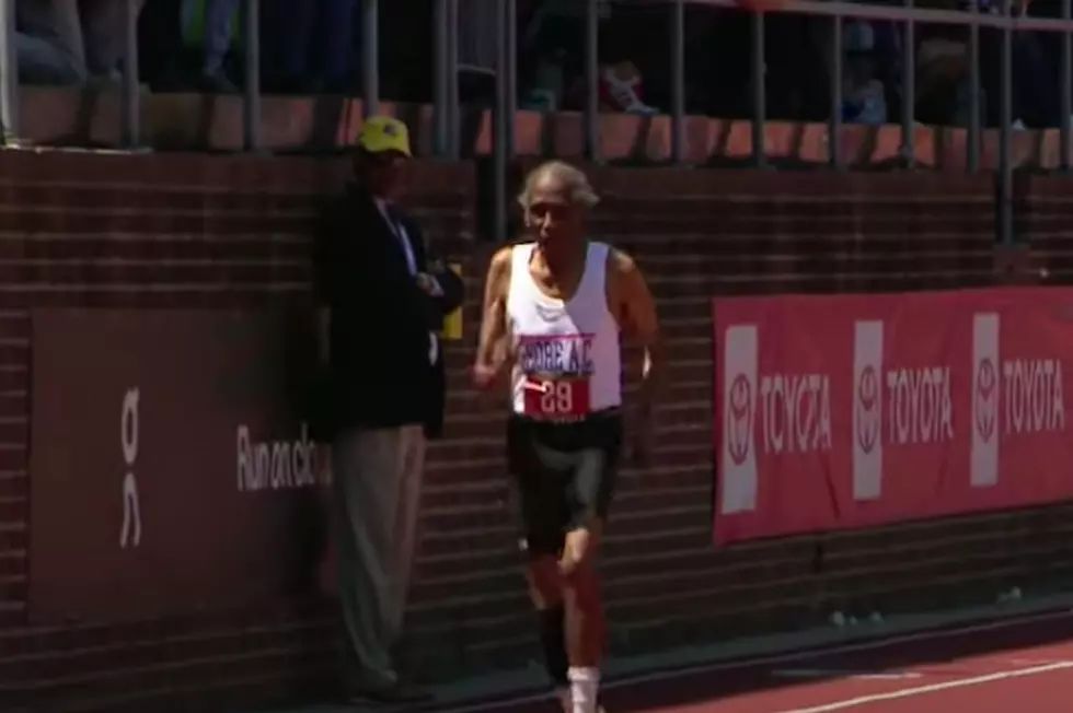 100-year-old New Jersey native runs Penn relay