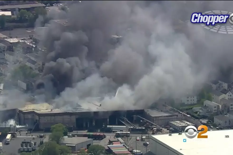 Thick smoke from fires at Elizabeth, NJ waste facilities seen for miles