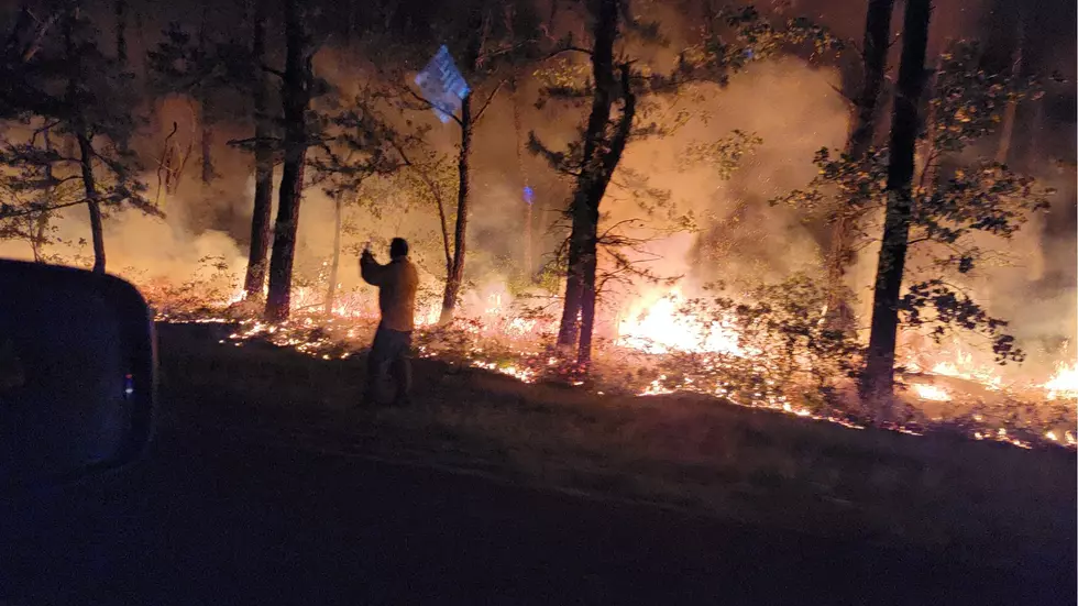 Crazy photos of Burlington County forest fire from NJ 101.5 listeners