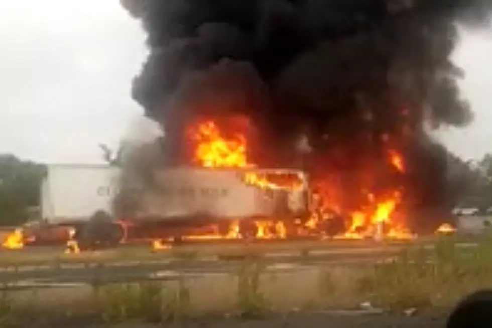 Driver killed in fiery semi-truck crash on I-78 in Newark, NJ, one injured