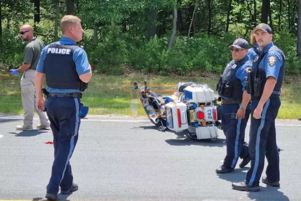 Toms River, NJ cop loses traction, thrown from motorcycle