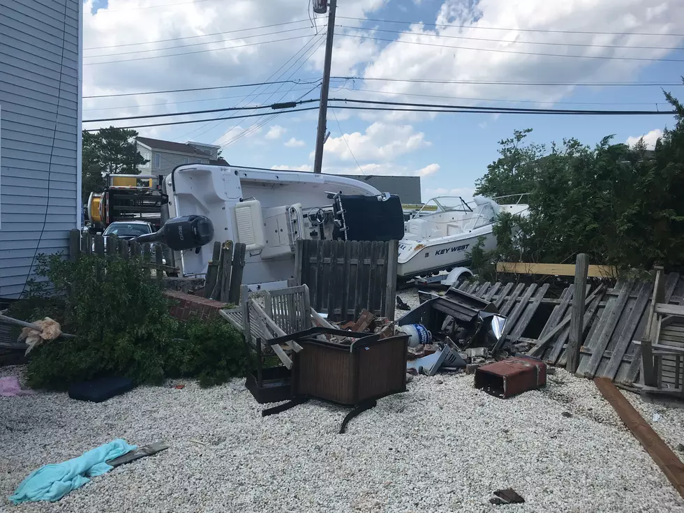 Tornado damage in the tiny neighborhood of High Bar Harbor in Barnegat Light, N.J. was quite significant. (NOAA / NWS)