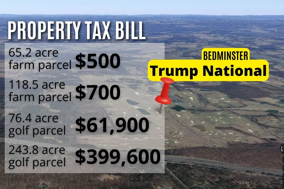 Estimated annual property taxes for four parcels comprising Trump National in Bedminster. (Google Maps)