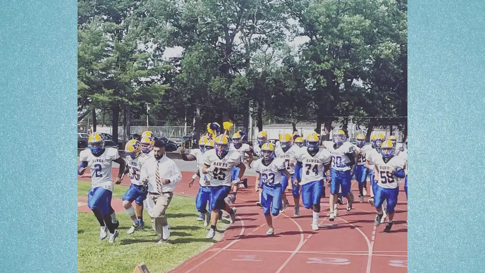 Coach Farrell and the Manchester Township Football team (Coach Farrell)