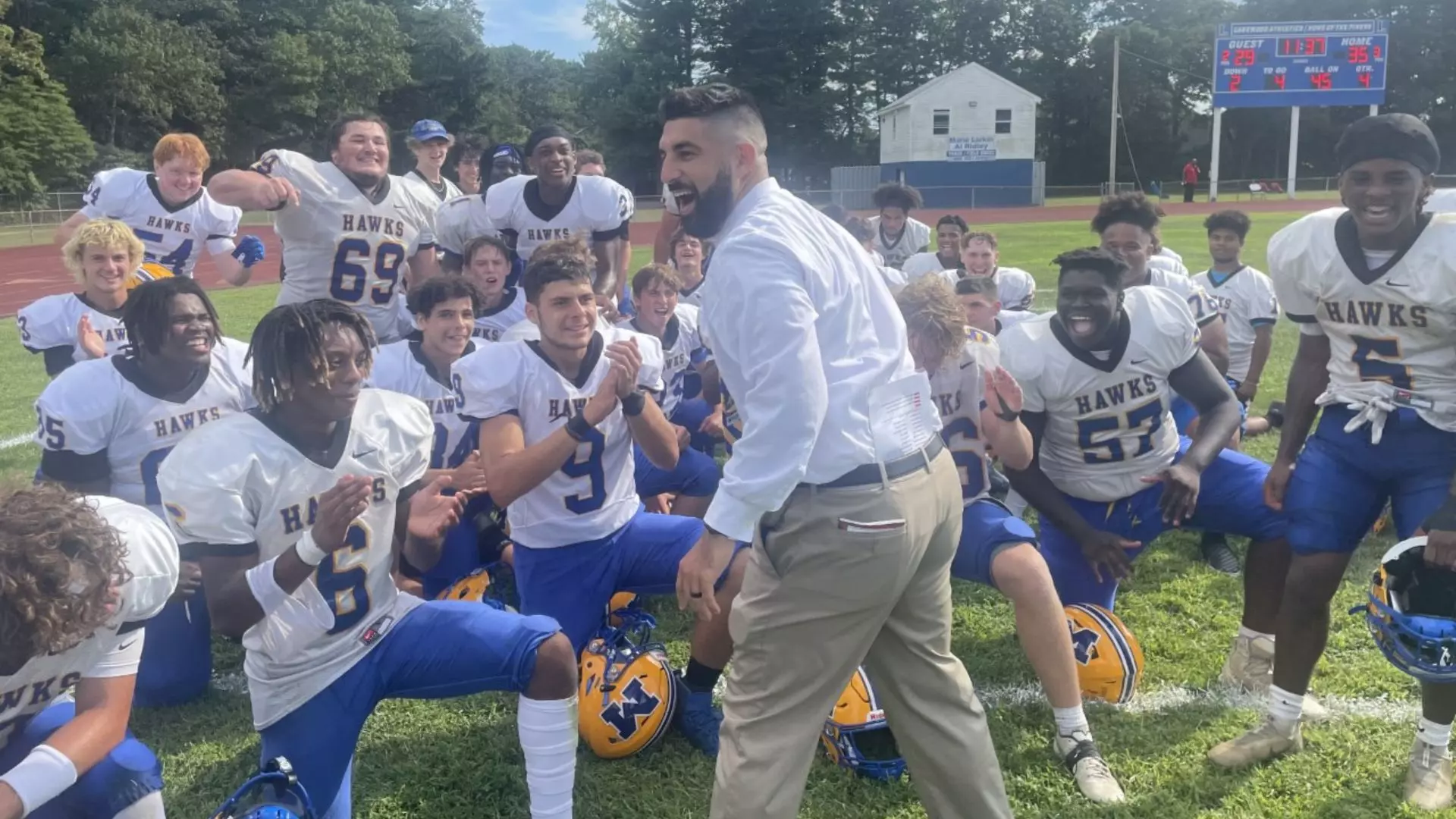 Young New Jersey football coach making a big first impression