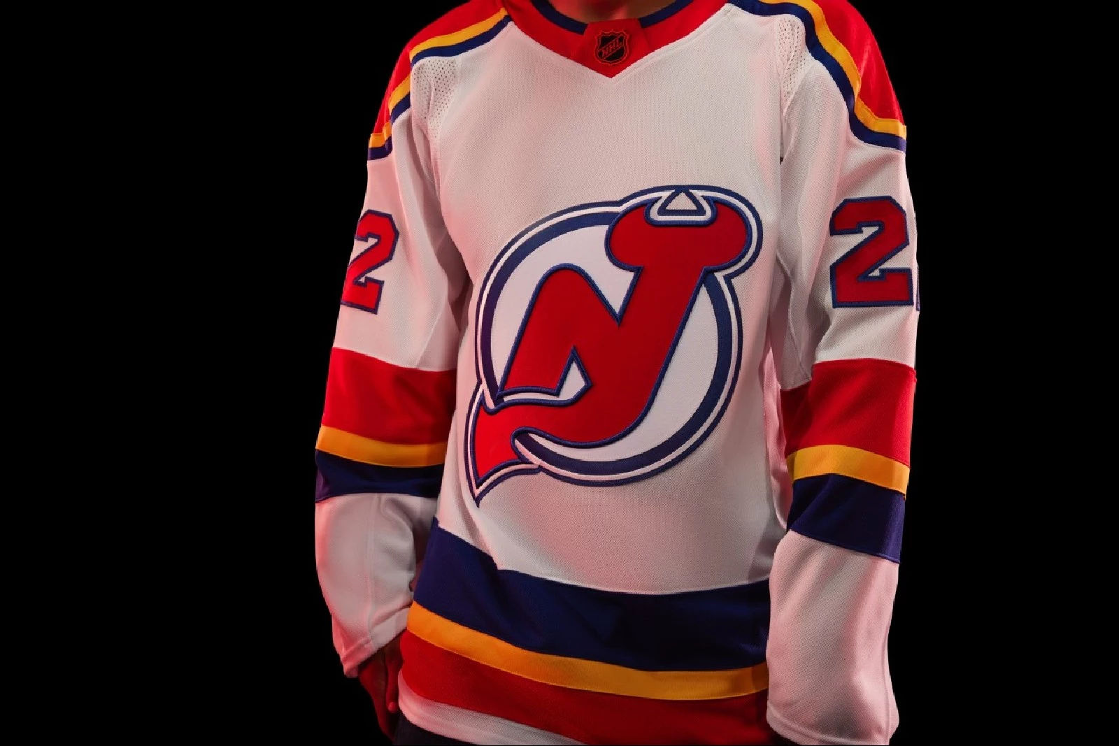 Exclusive Reverse Weave NHL Crew, New Jersey Devils Vintage Marks Series  1982-83