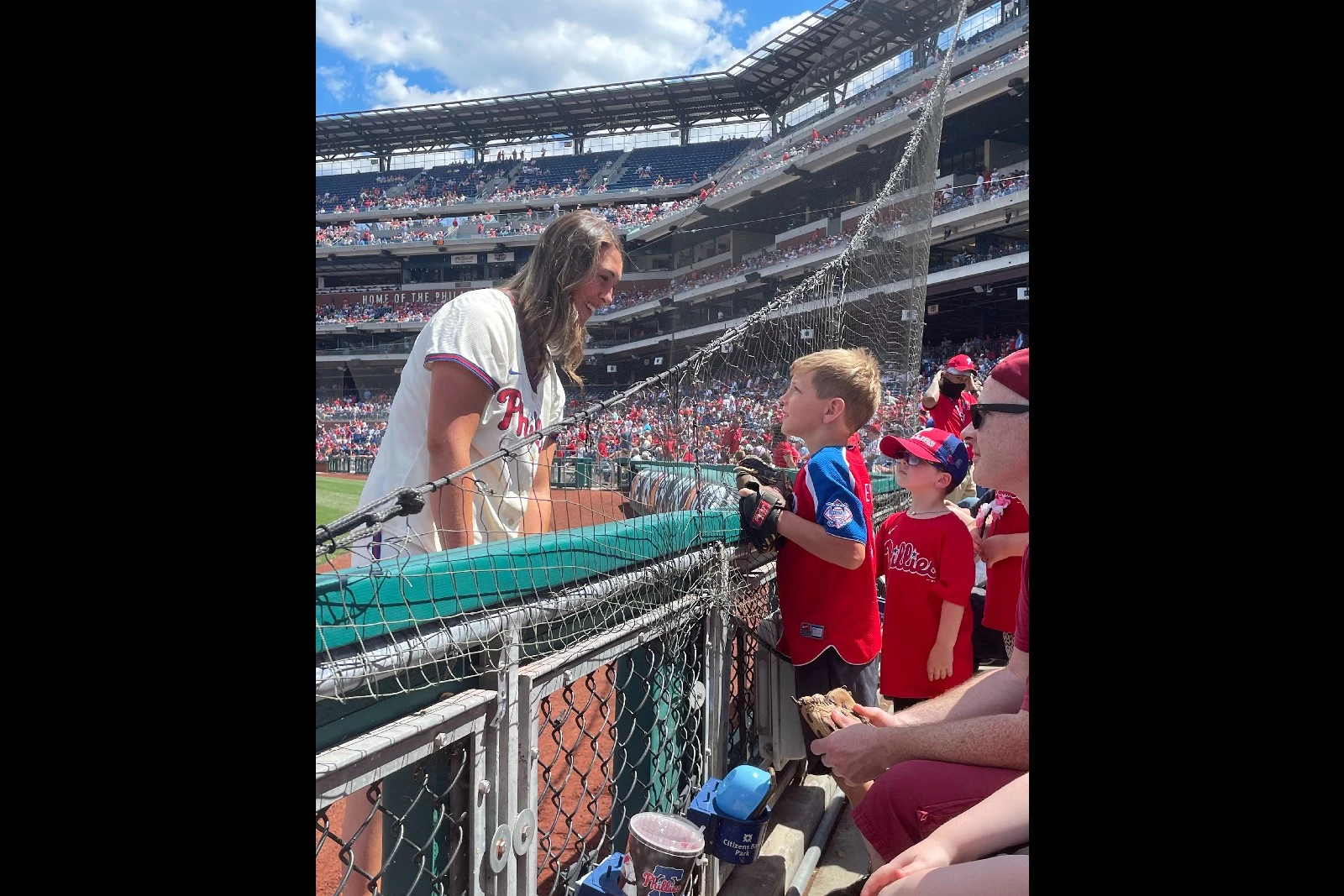 N.J. teacher is a Phillies Ballgirl. Look for her on the field during  playoff game. 
