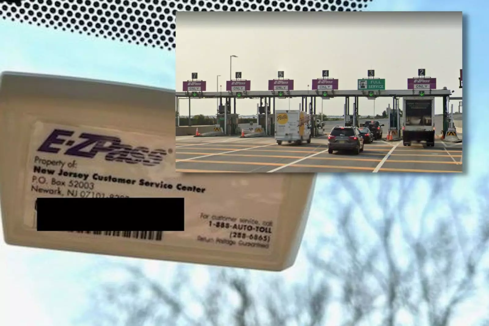 SMALL Toll Pass / EZ Pass / Transponder Holder - CHECKER