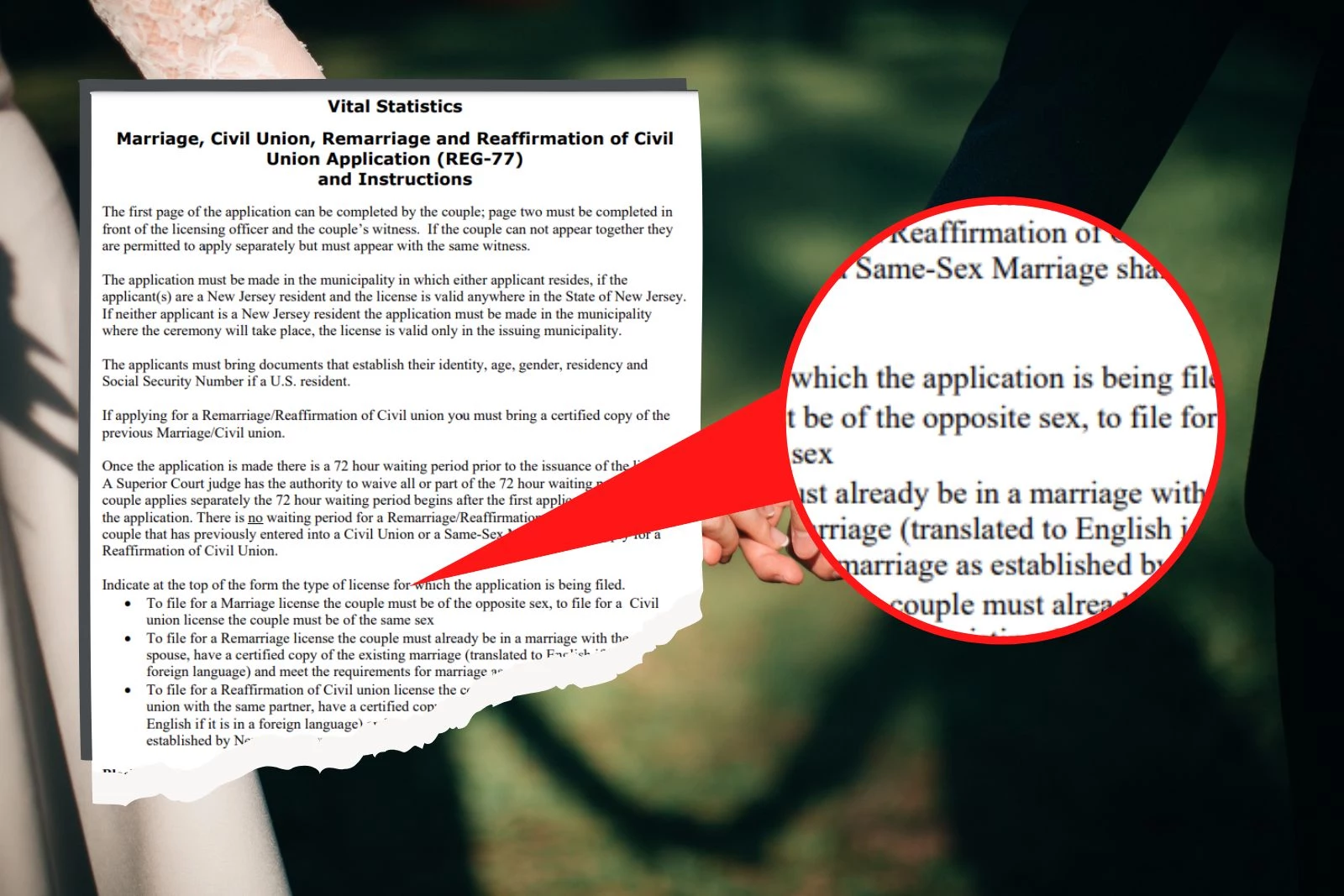 NJ accuses 5 towns of violating law regarding same-sex marriage picture
