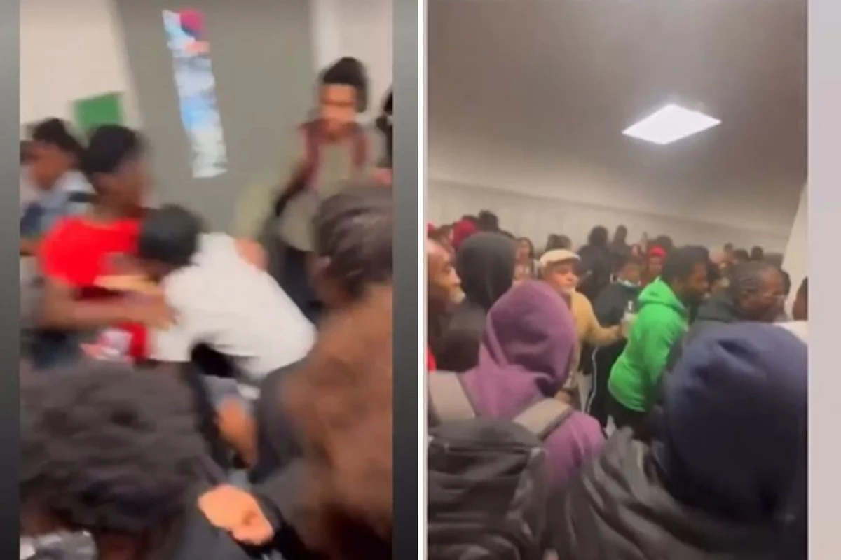 Video of Trenton Central fights: Chaos in the hallway