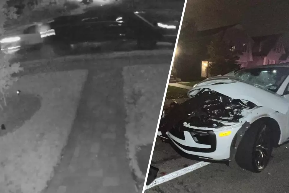 DUI arrest after Porsche smashes into parked truck on video in NJ