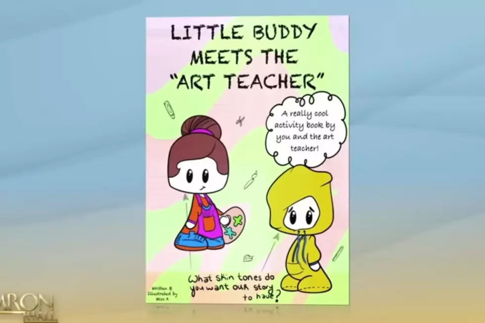 "Little Buddy Meets the 'Art Teacher'" by Roxsana Diaz. (Tamron Hall show)