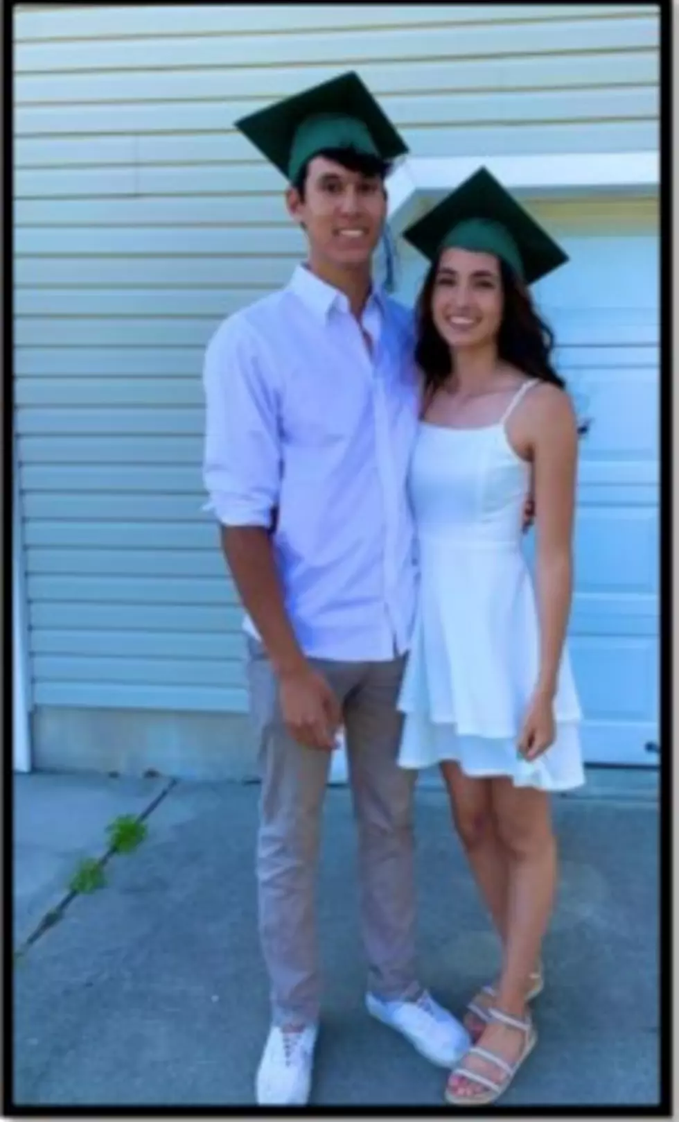 Rutgers' freshman Armand Runte, 19, seen here with his sister before the hazing incident he says left him with permanent injuries. Photo provided by Wapner Newman Law Firm