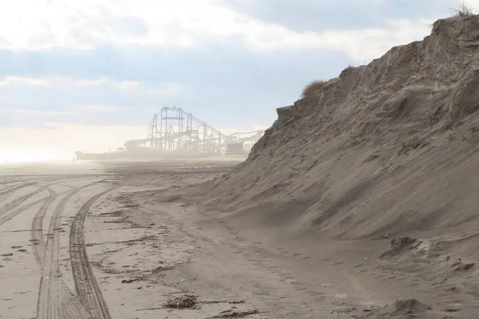 An eroded beach in North Wildwood
