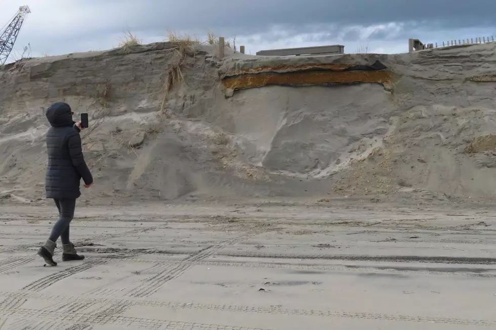 An eroded beach in North Wildwood