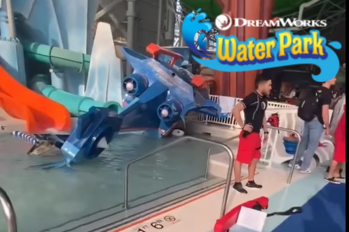 Prop helicopter falls into American Dream Water Park kiddie pool