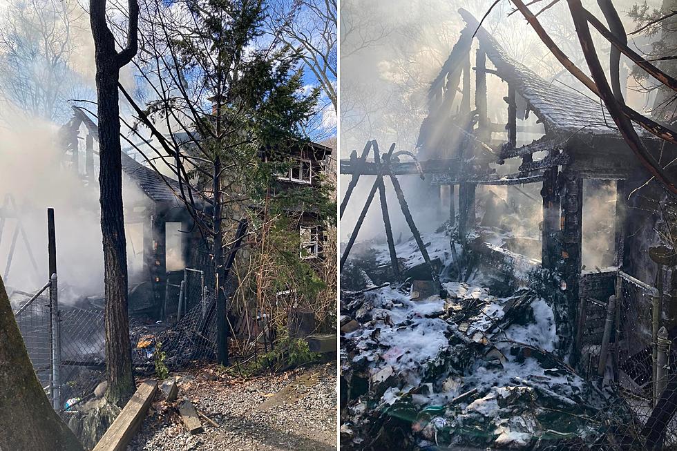 Massive NJ brush fire started by burning debris in yard, cops say