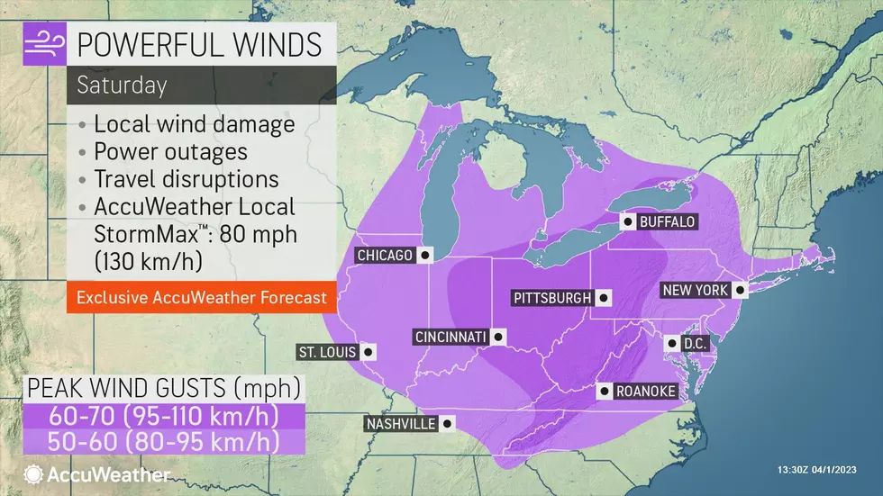 Both within and outside thunderstorms, gusty winds will be a concern for the Garden State. (Accuweather)