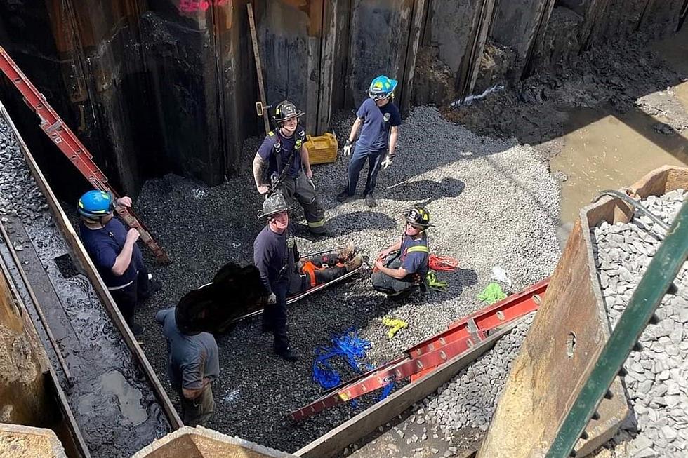 Man rescued from Howell, NJ trench using a crane