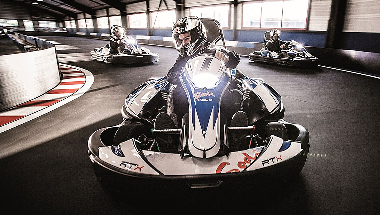 Massive new indoor go-kart track opens in New Jersey