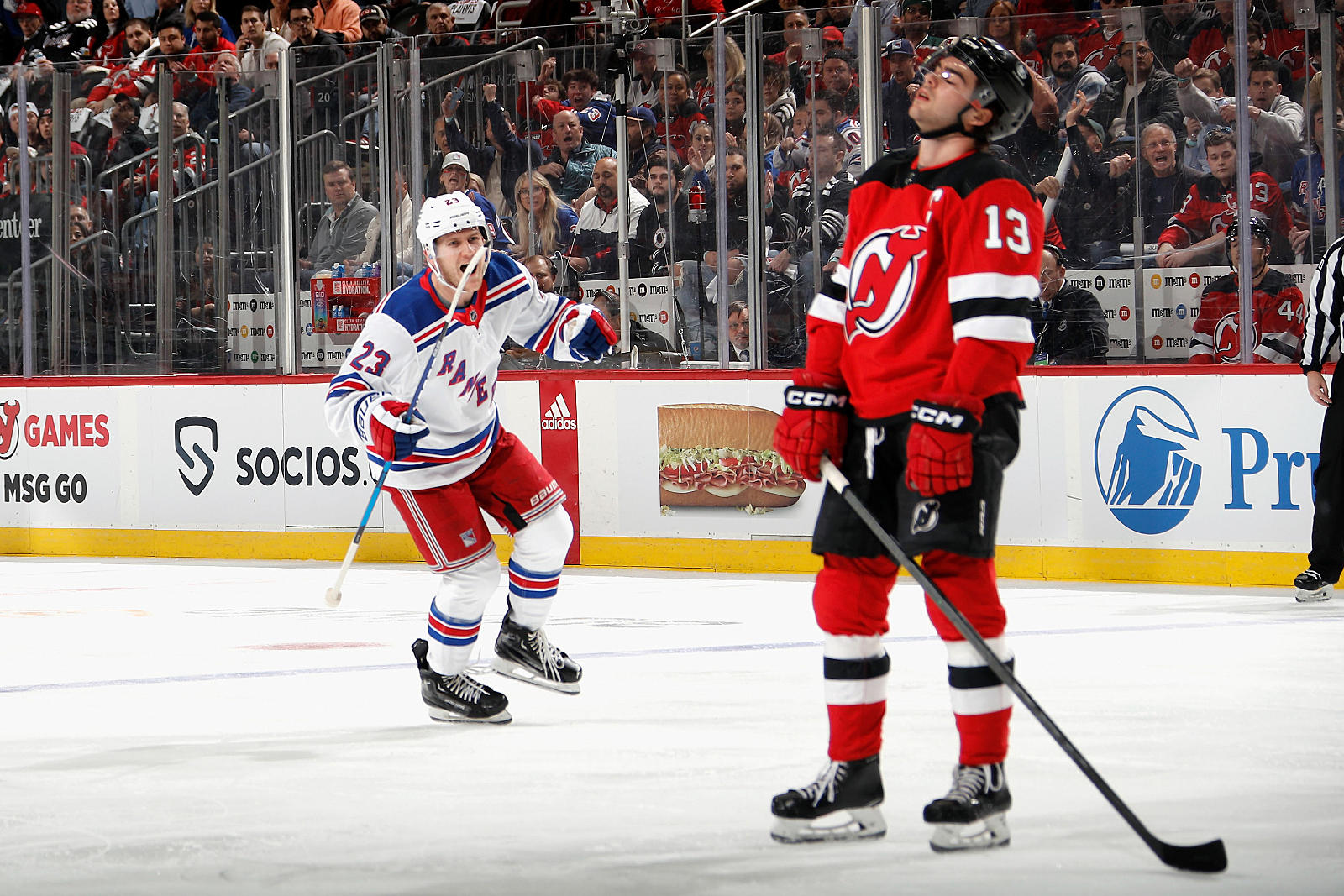 New Jersey Devils forward Cam Squires takes the ice during New Jersey  News Photo - Getty Images