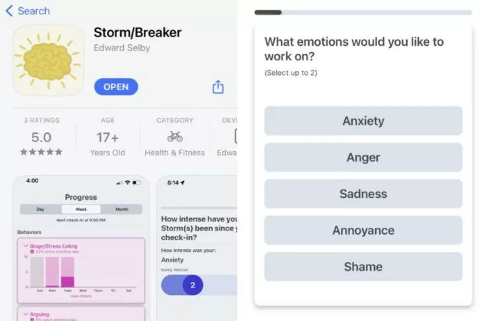 Screenshots of Storm/breaker app