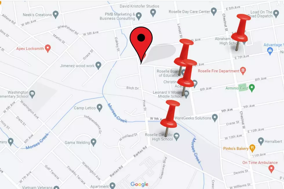 Map showing schools near 7th Avenue in Union