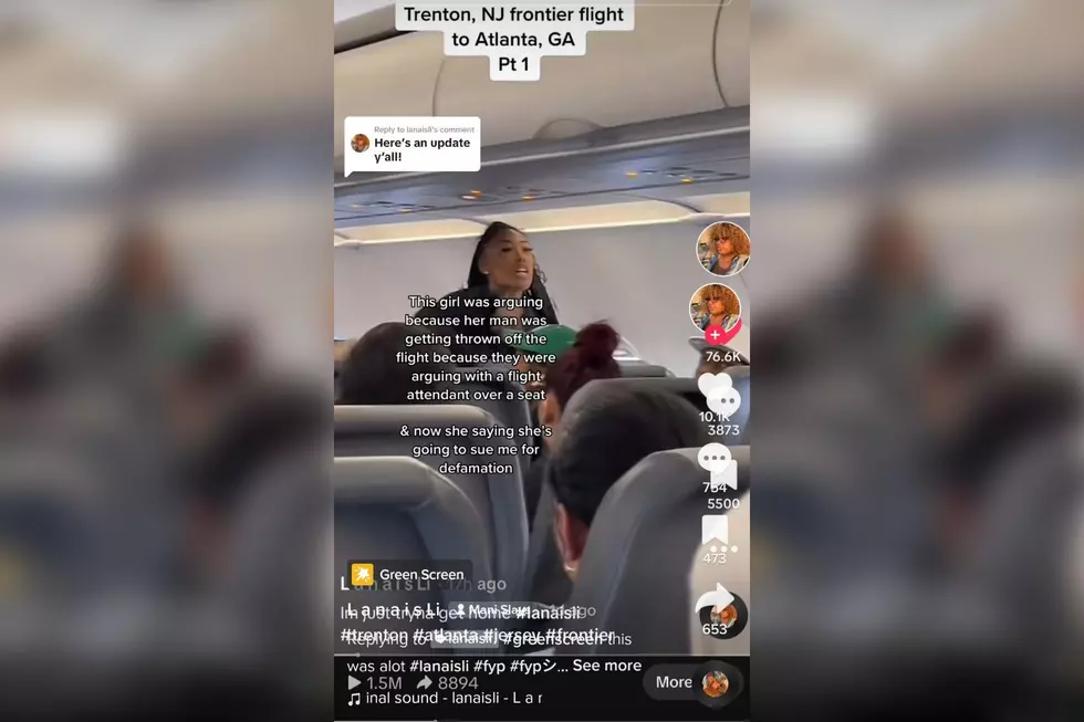 Airline passenger voted off flight in NJ (Lanaisli via TikTok)