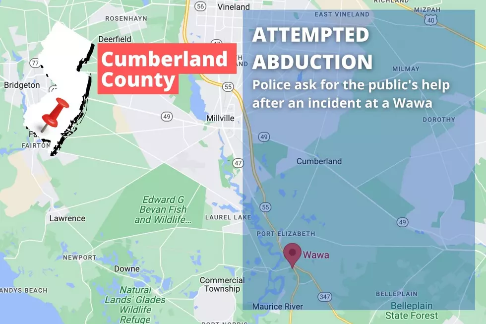 Attempted child abduction Wawa Cumberland County (NJ State Police, Google Maps)