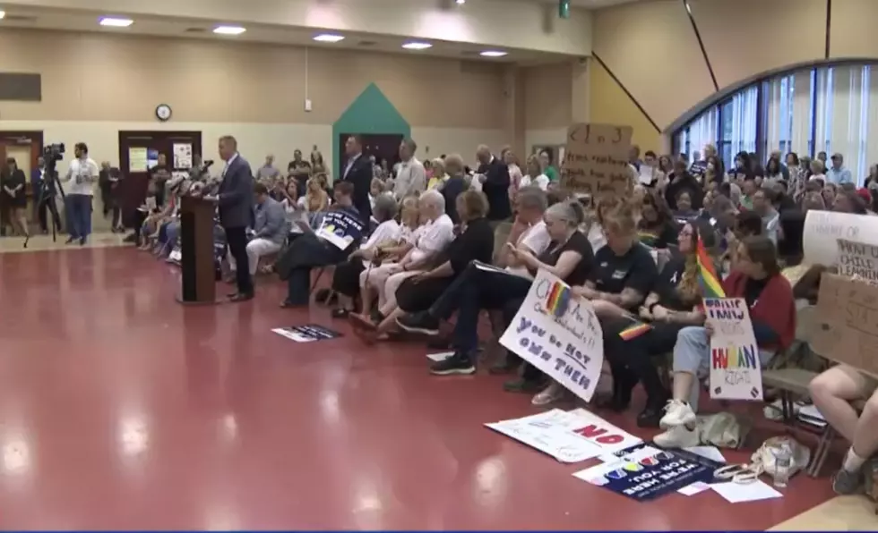 Crowd at the Colts Neck Board of Education meeting 6/28/23