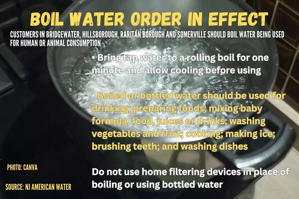 Boil water order in effect for Bridgewater, Hillsborough, Raritan Borough and Somerville