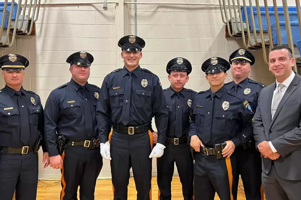 Officer Samuel Irvin (third from left) and fellow officers