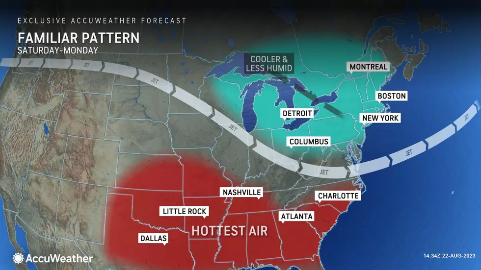 Once again, we will benefit from "Goldilocks" temperatures into the final days of August. Not too hot, not too cold. (Accuweather)