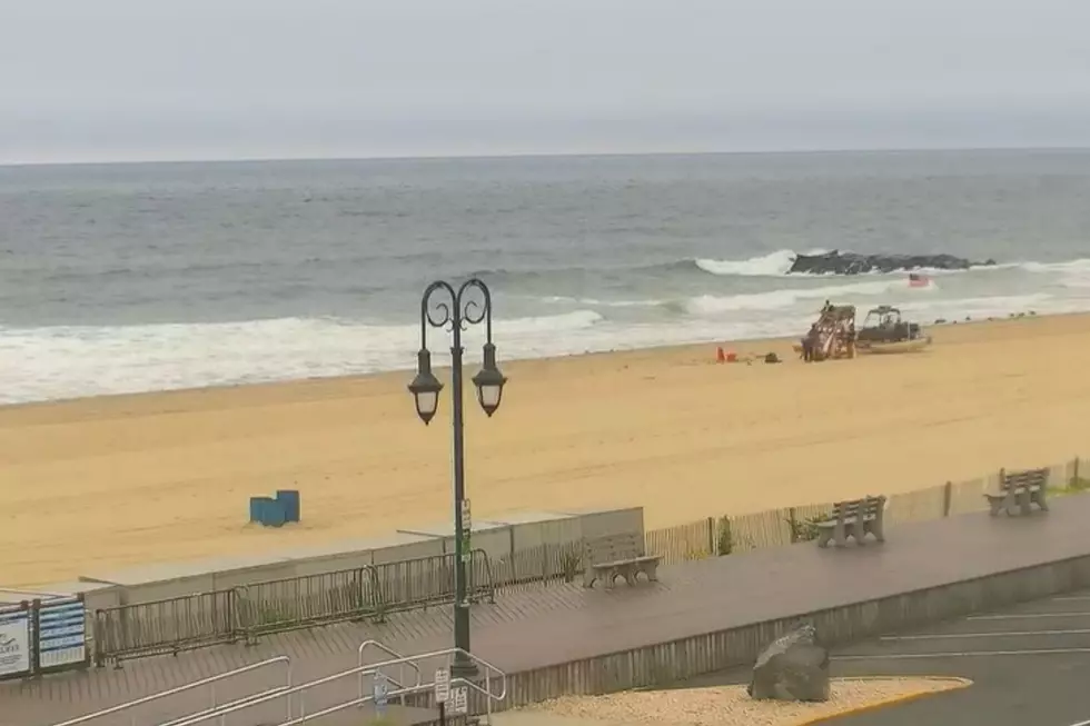 Belmar Beach on Tuesday morning