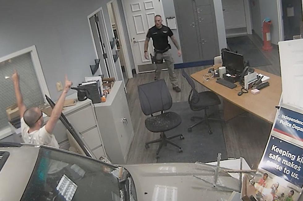 Video Shows NJ Driver Ramming SUV into Police Station Blaring Guns N&#8217; Roses Song