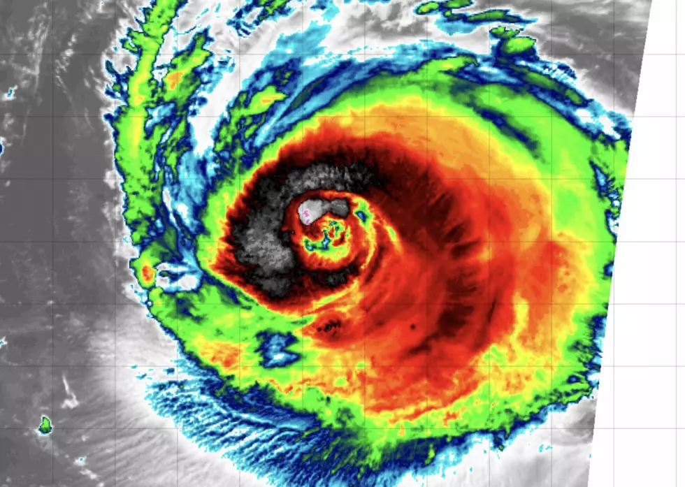 A colorized infrared satellite image of Lee, a category 3 major hurricane as of Tuesday morning. (Tropical Tidbits)