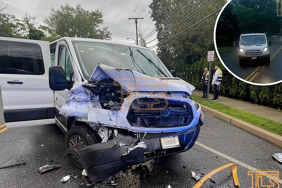 Lakewood, NJ school bus hit head on by van while kids were getting on (VIDEO)